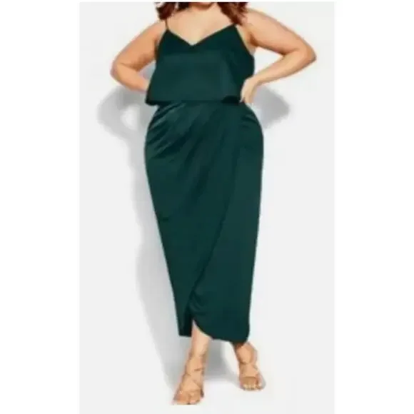 slim fit dress slacks Too Good to Pass Up Dress, Women's Emerald Dresses – CityLux Boutique main image 1